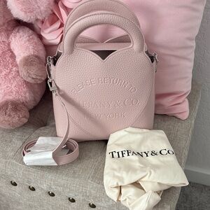 Tiffany & Co. Blush Pink Heart Crossbody Bag